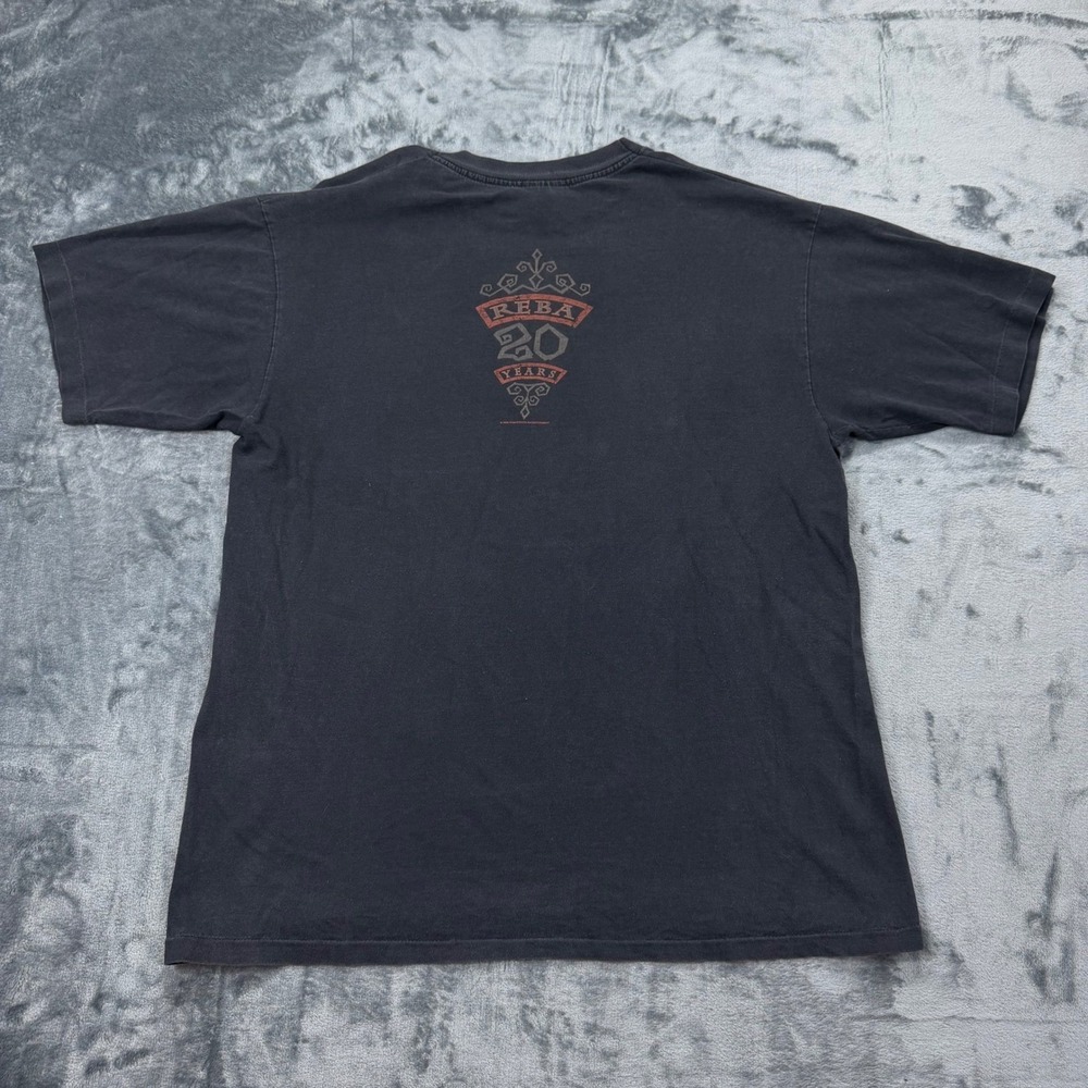 VTG 1996 Single Stitch Reba McEntire 20 Years Tour Shirt XL Black Country Music - Picture 3 of 10
